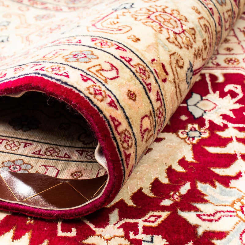 Persisk tæppe - Tabriz - Royal - 300 x 200 cm - mørkerød