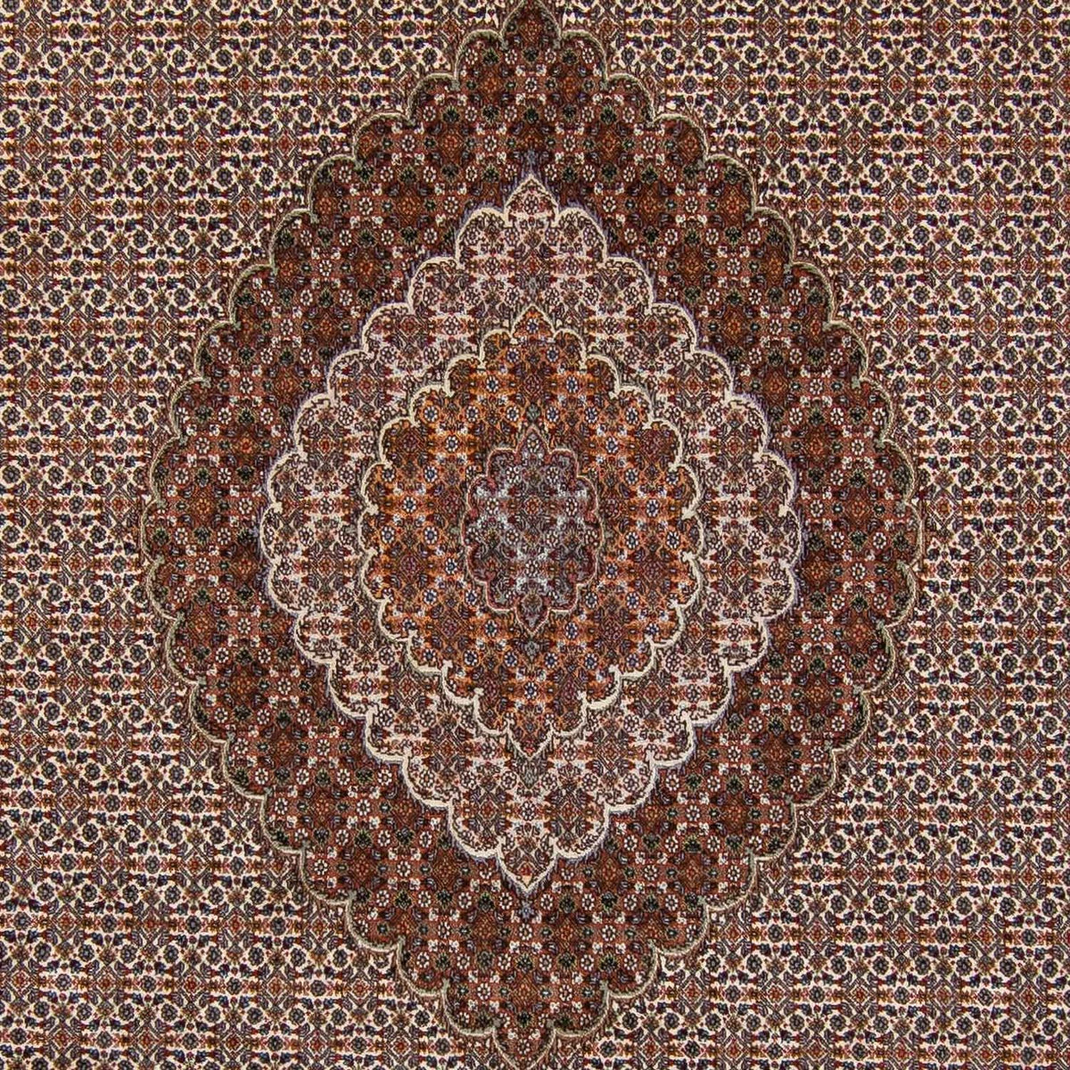 Persisk tæppe - Tabriz - 341 x 251 cm - mørkebrun