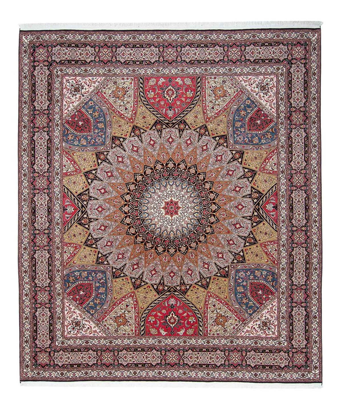 Persisk tæppe - Tabriz - Royal - 303 x 254 cm - flerfarvet