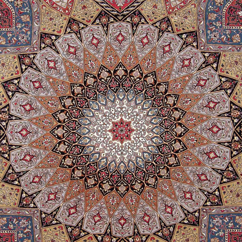 Persisk tæppe - Tabriz - Royal - 303 x 254 cm - flerfarvet