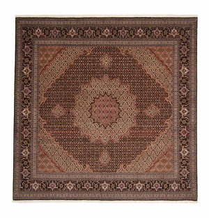 Persisk tæppe - Tabriz - Royal - 256 x 248 cm - brun