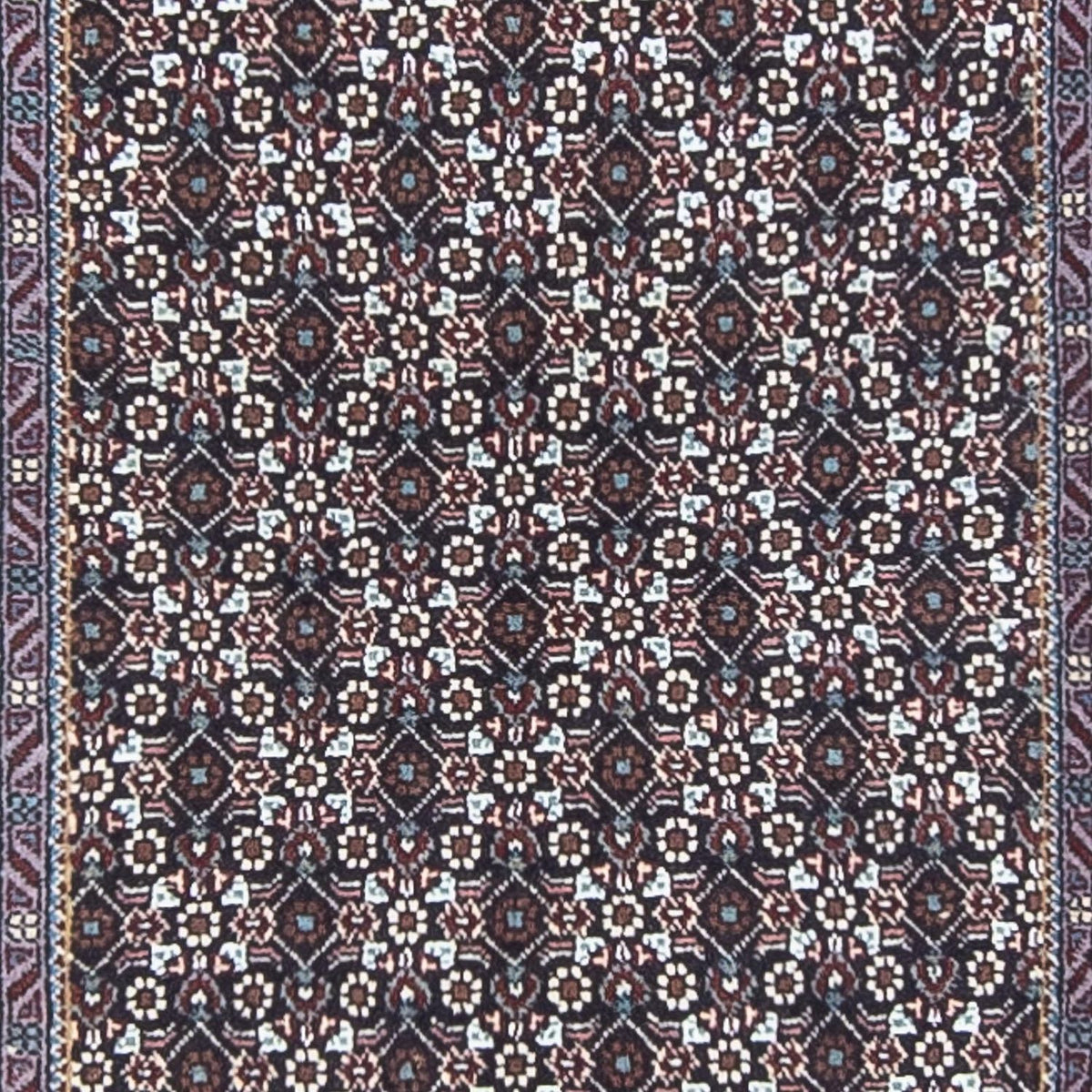 Løber Persisk tæppe - Tabriz - 348 x 70 cm - grå