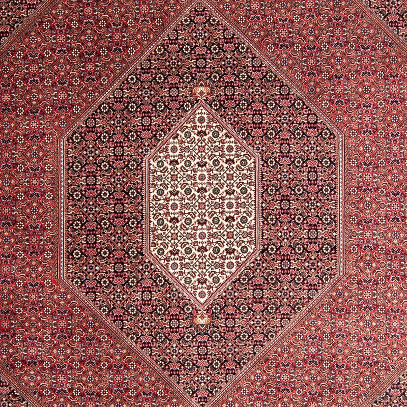 Persisk tæppe - Bijar - 360 x 250 cm - lysrød