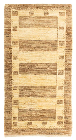 Gabbeh-tæppe - Persisk - 137 x 72 cm - beige