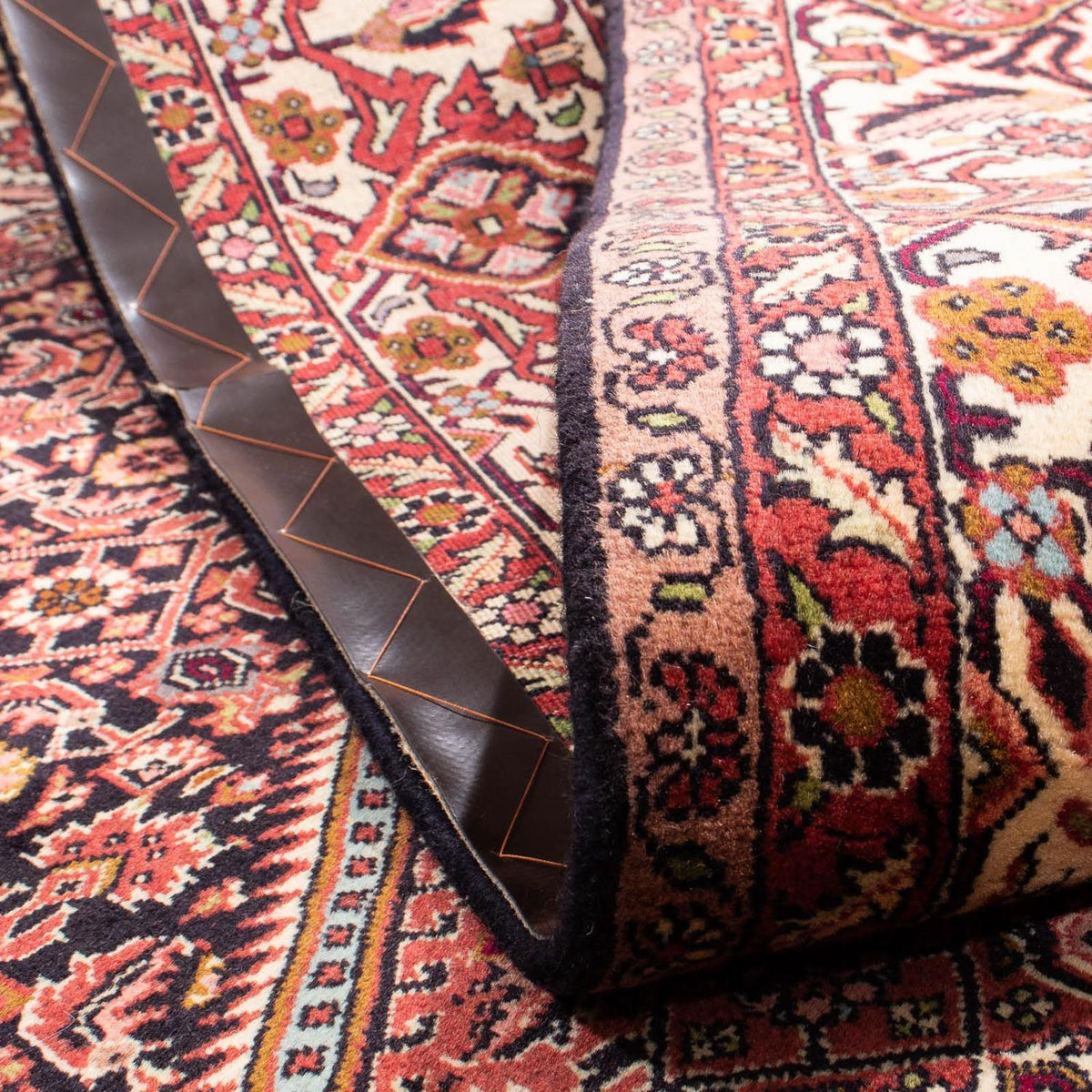 Persisk tæppe - Bijar - 258 x 174 cm - lysrød