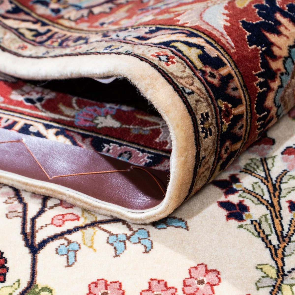 Persisk tæppe - Ghom - 207 x 142 cm - beige