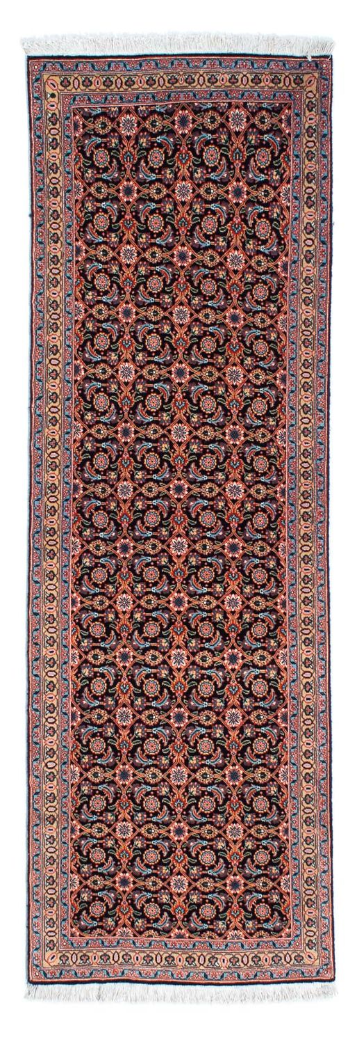 Løber Persisk tæppe - Tabriz - 202 x 67 cm - mørkeblå