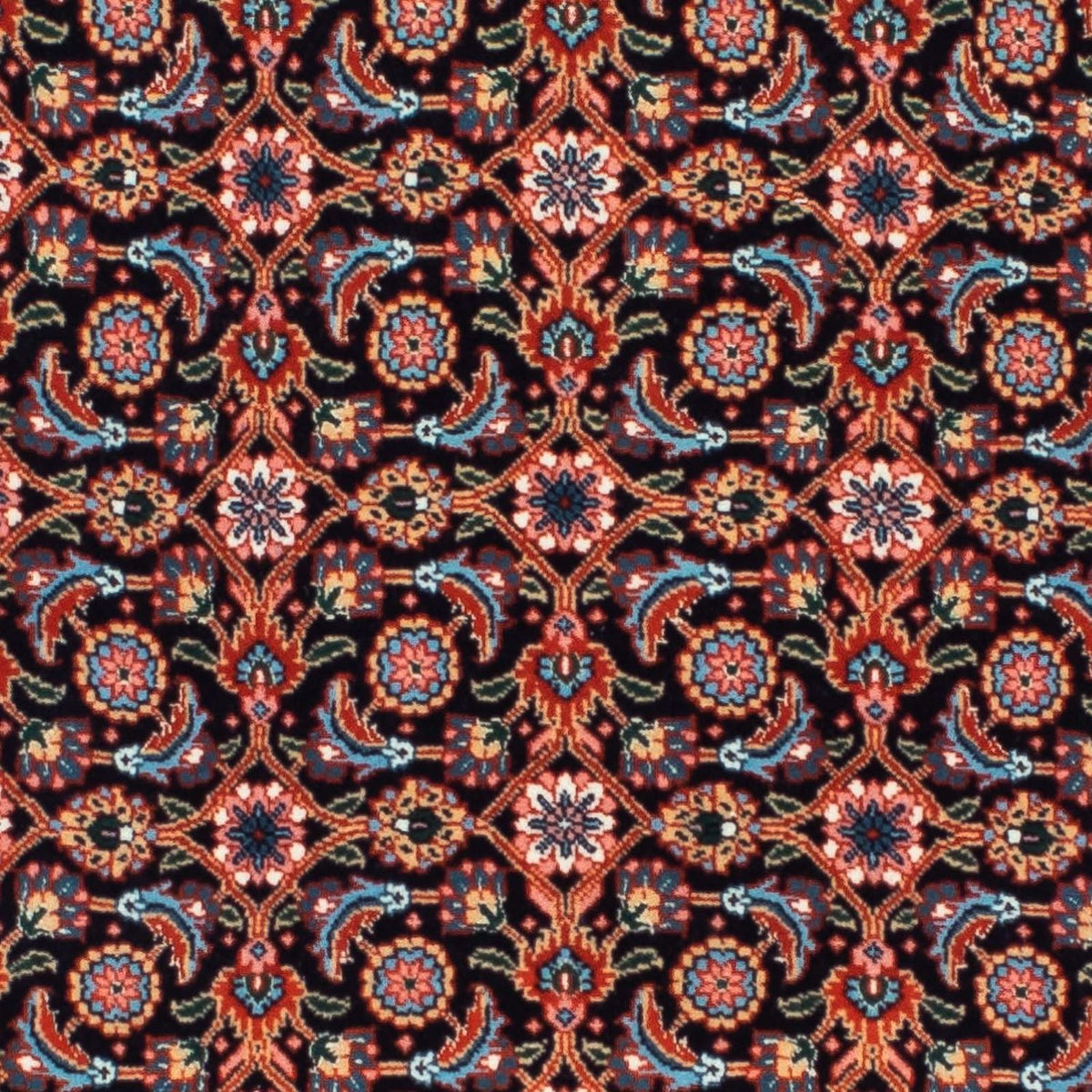 Løber Persisk tæppe - Tabriz - 202 x 67 cm - mørkeblå