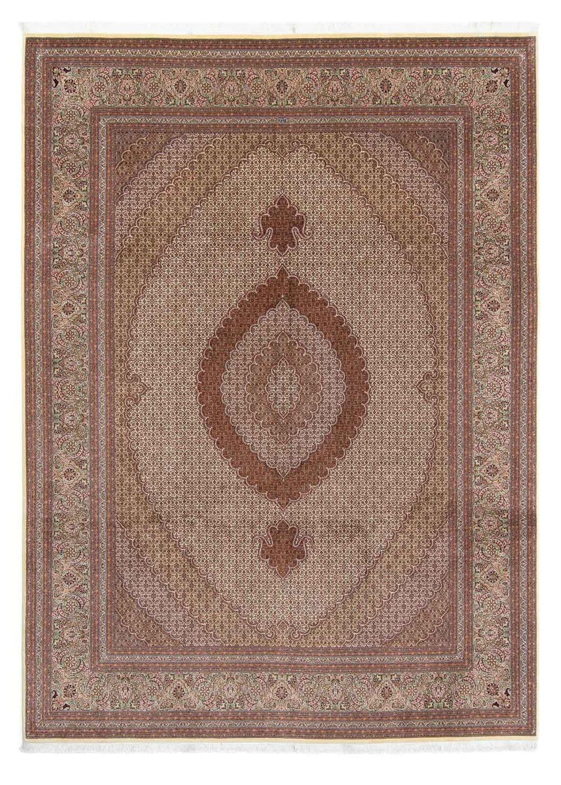 Persisk tæppe - Tabriz - 350 x 254 cm - brun