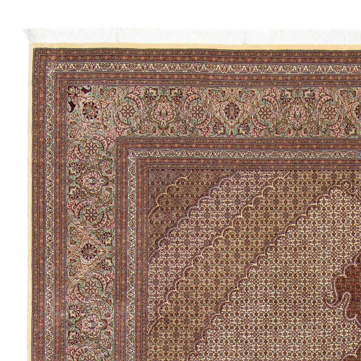 Persisk tæppe - Tabriz - 350 x 254 cm - brun