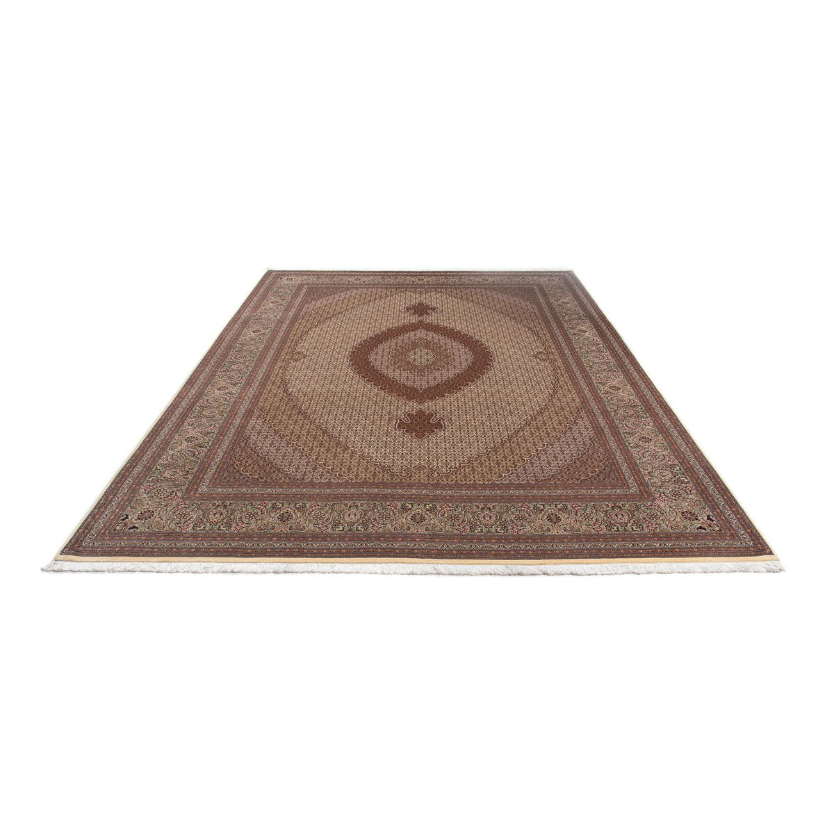 Persisk tæppe - Tabriz - 350 x 254 cm - brun