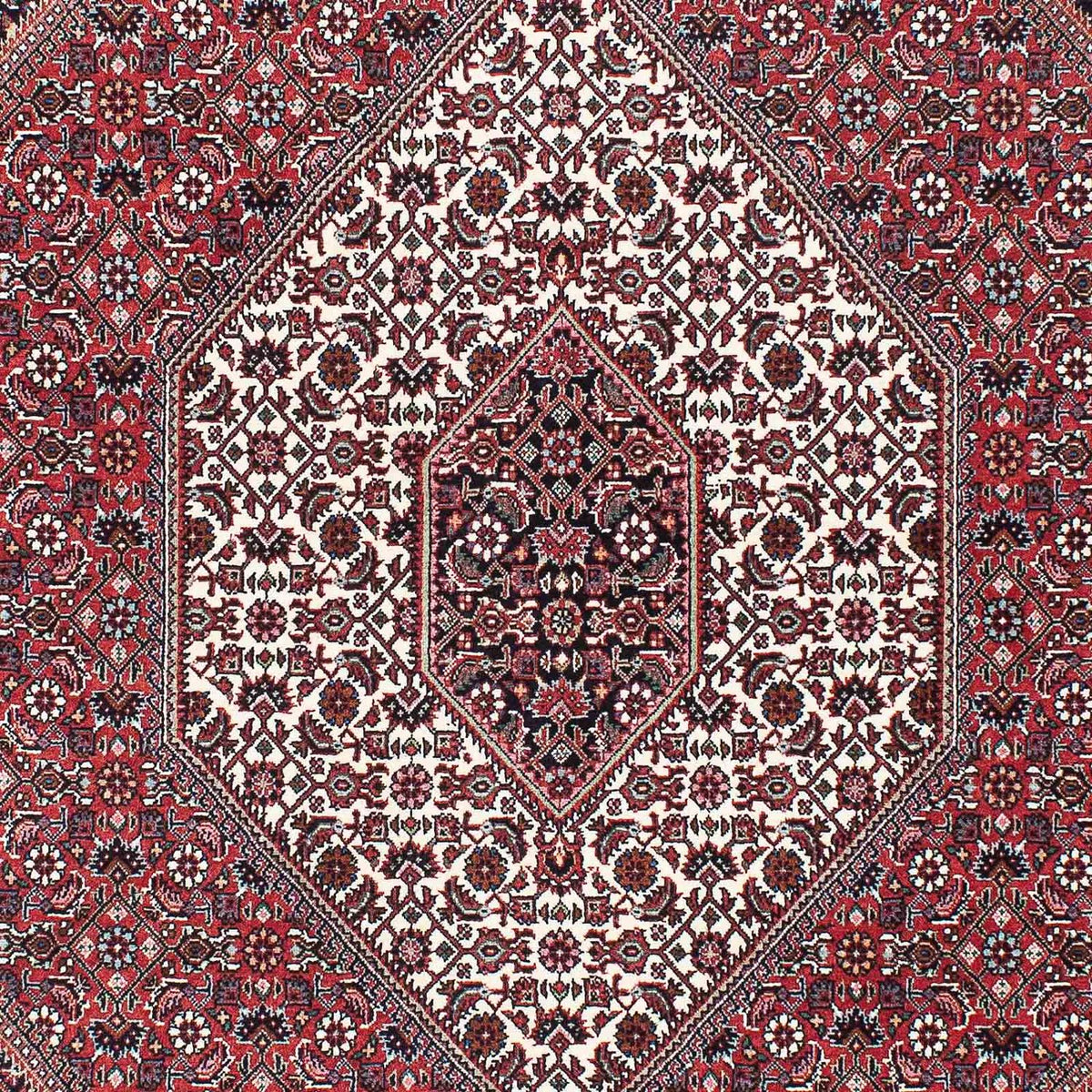 Persisk tæppe - Bijar - 200 x 132 cm - rød