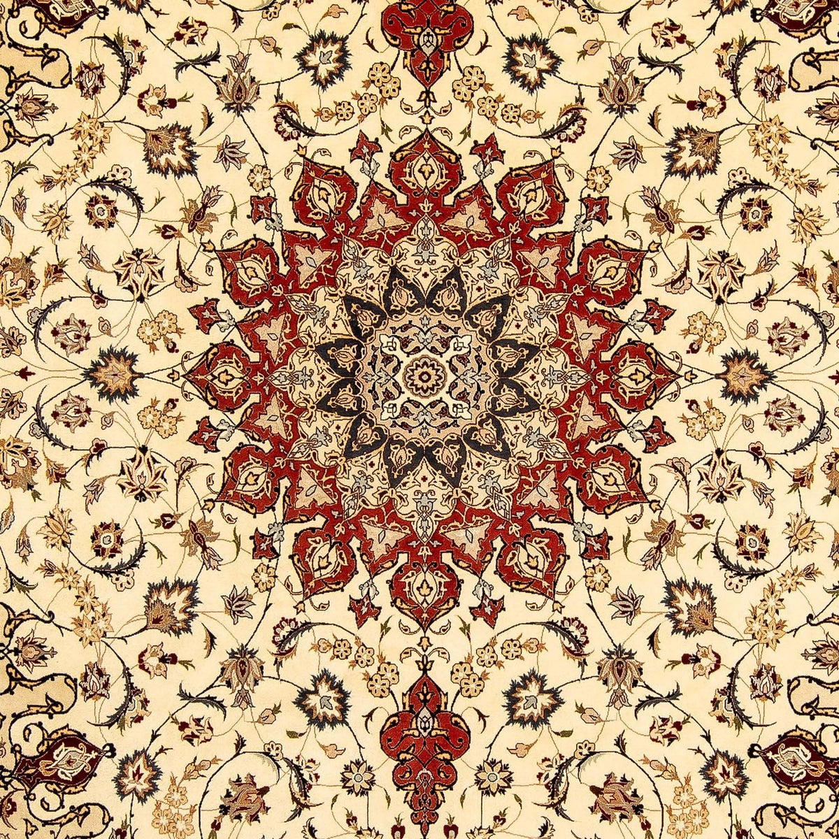 Persisk tæppe - Tabriz - Royal - 351 x 252 cm - beige
