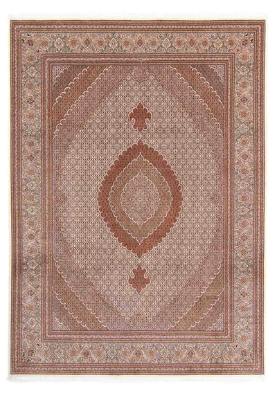 Tabriz Tæppe 255x358cm - Persisk tæppe - lys brun