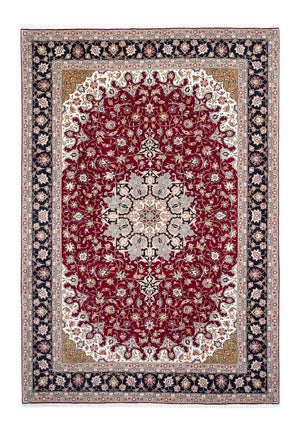Persisk tæppe - Tabriz - Royal - 305 x 205 cm - mørkerød