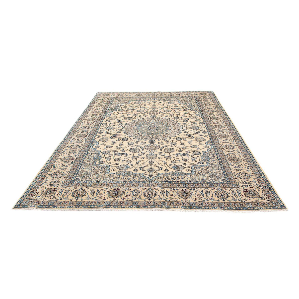 Persisk tæppe - Nain - Premium - 292 x 198 cm - beige