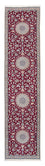 Løber Persisk tæppe - Nain - Royal - 393 x 89 cm - mørkerød