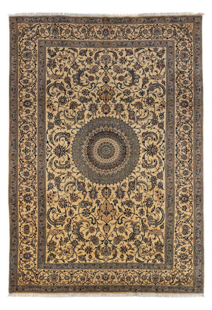 Persisk tæppe - Nain - Premium - 362 x 243 cm - mørk beige