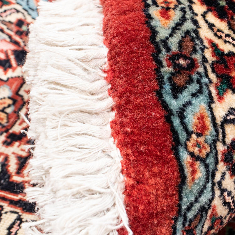 Persisk tæppe - Bijar rundt  - 158 x 158 cm - mørkerød