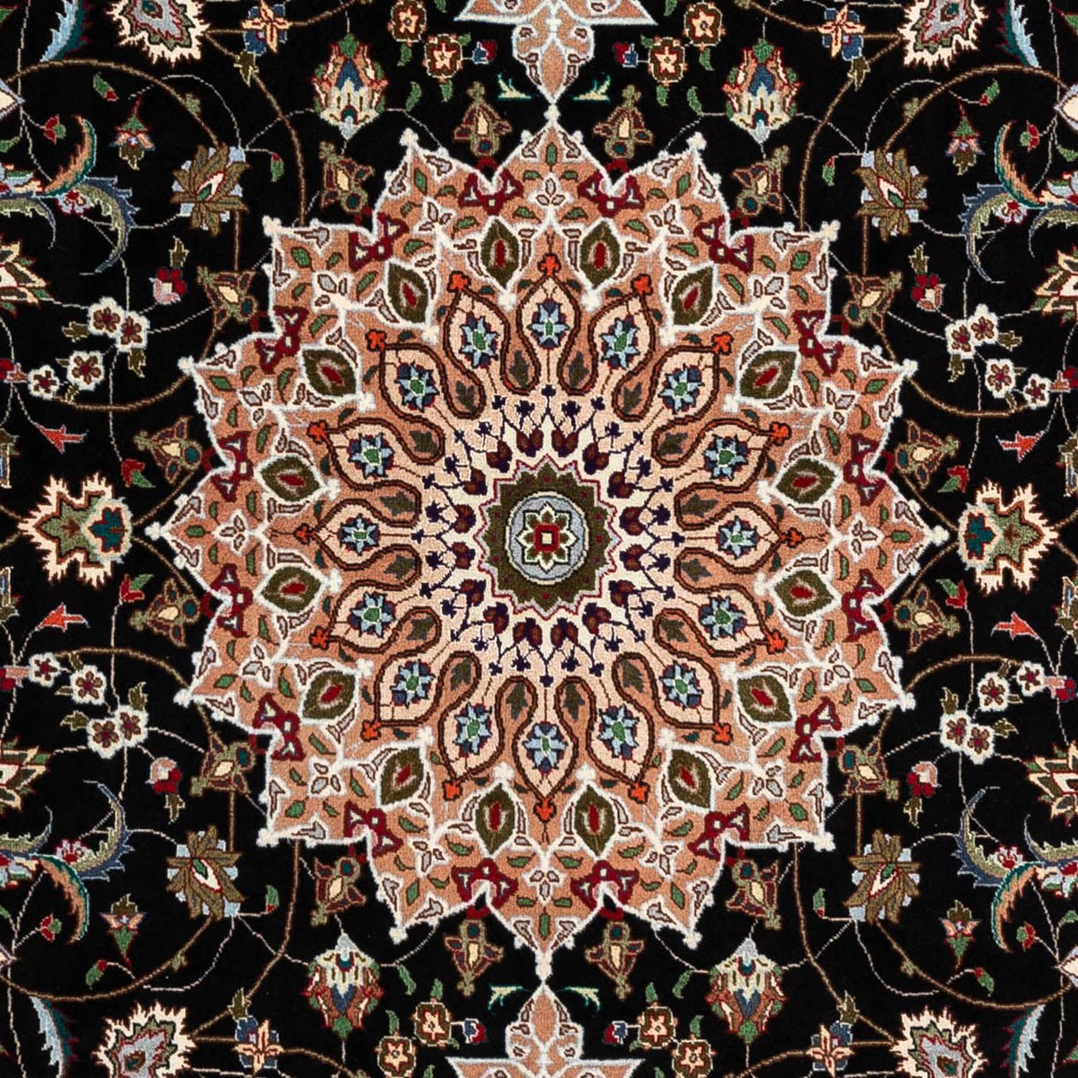 Persisk tæppe - Tabriz - Royal - 293 x 190 cm - mørkeblå