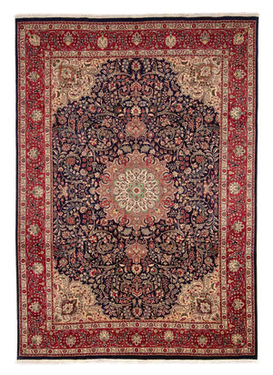 Persisk tæppe - Tabriz - Royal - 342 x 246 cm - mørkeblå