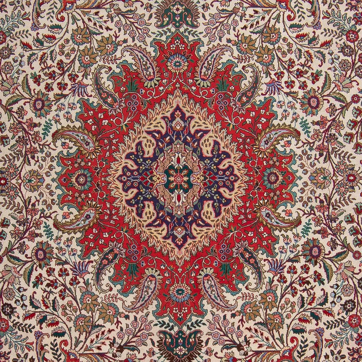 Persisk tæppe - Tabriz - Royal - 348 x 255 cm - rød