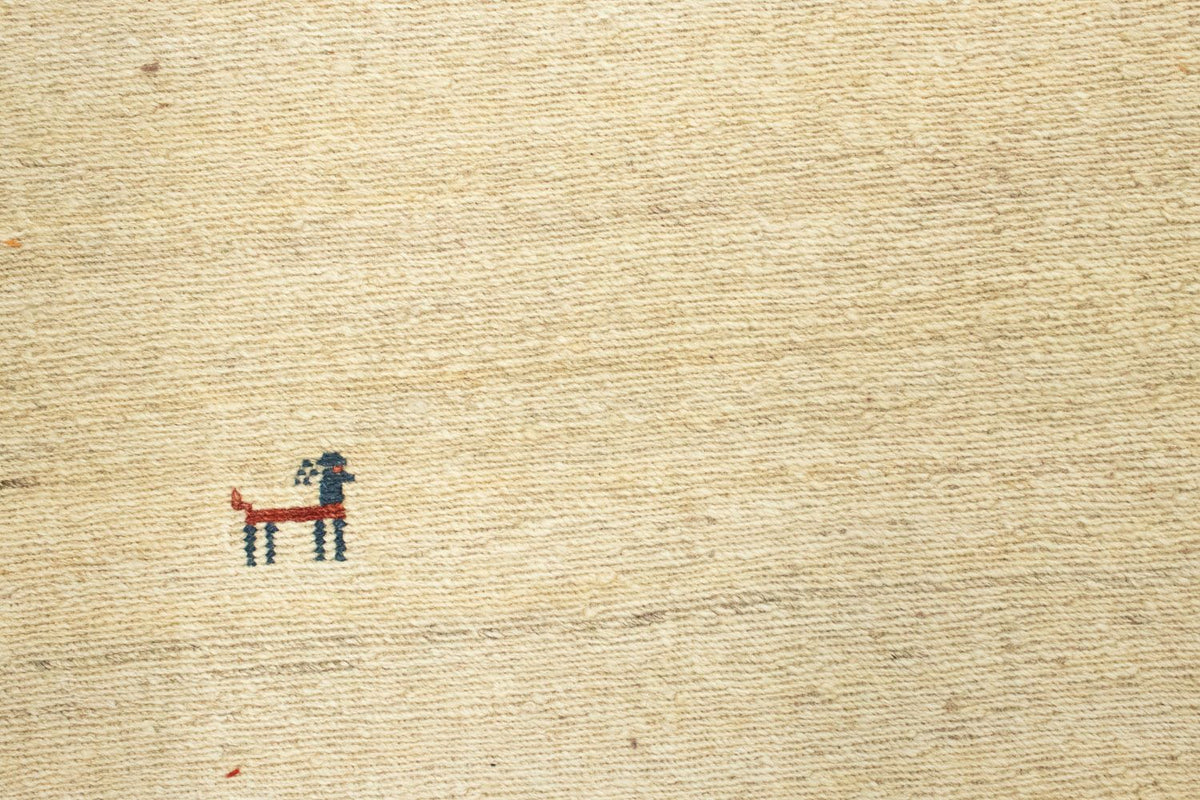 Gabbeh-tæppe - Persisk - 206 x 158 cm - beige