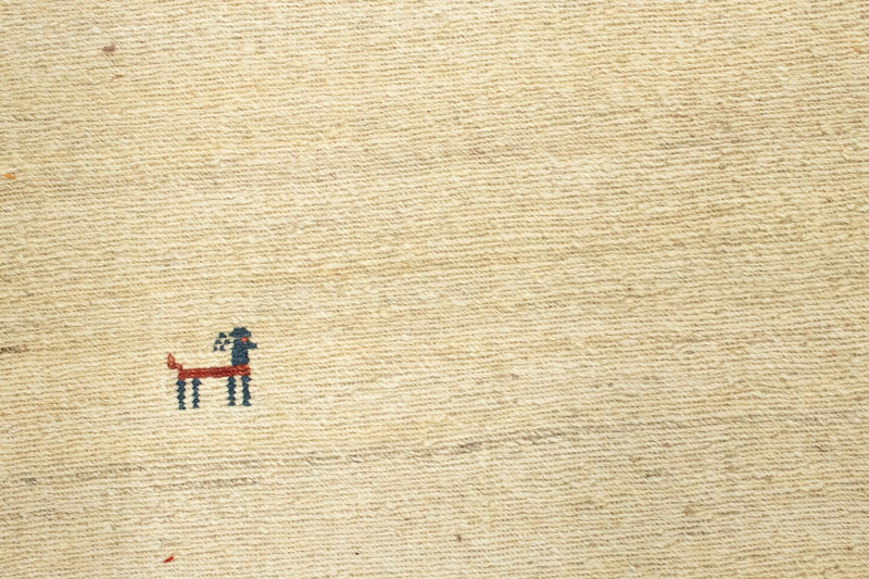 Gabbeh-tæppe - Persisk - 206 x 158 cm - beige