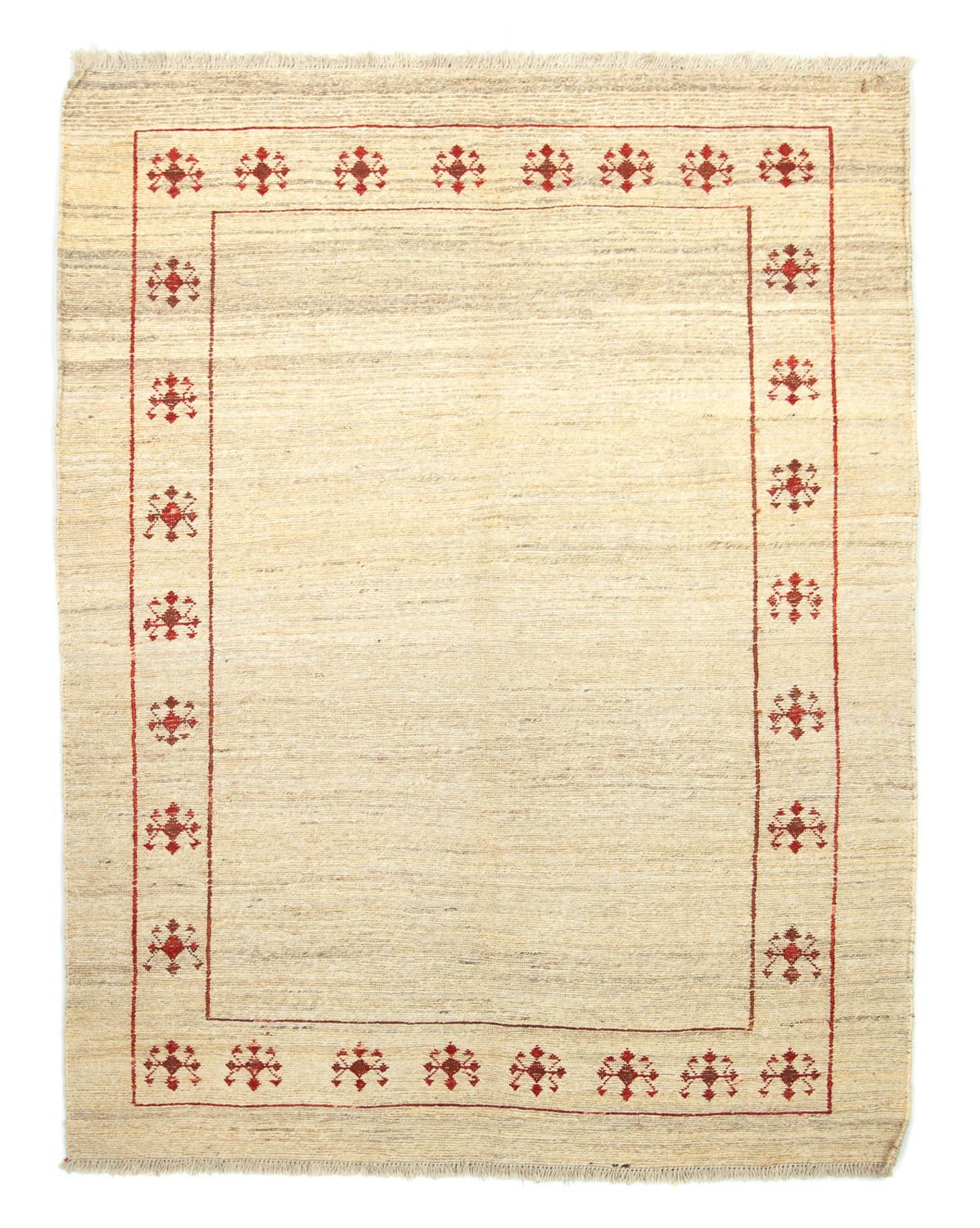 Gabbeh-tæppe - Persisk - 210 x 150 cm - beige