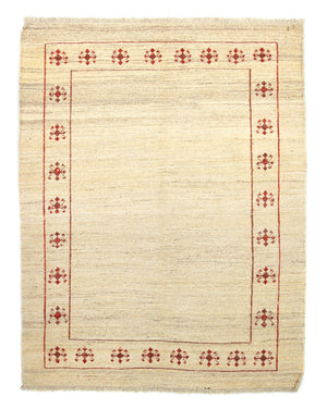 Gabbeh-tæppe - Persisk - 210 x 150 cm - beige