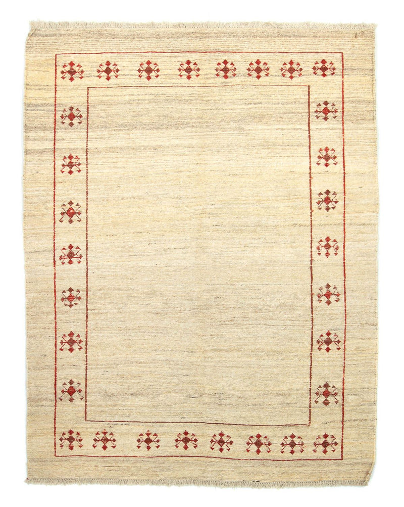 Gabbeh-tæppe - Persisk - 210 x 150 cm - beige
