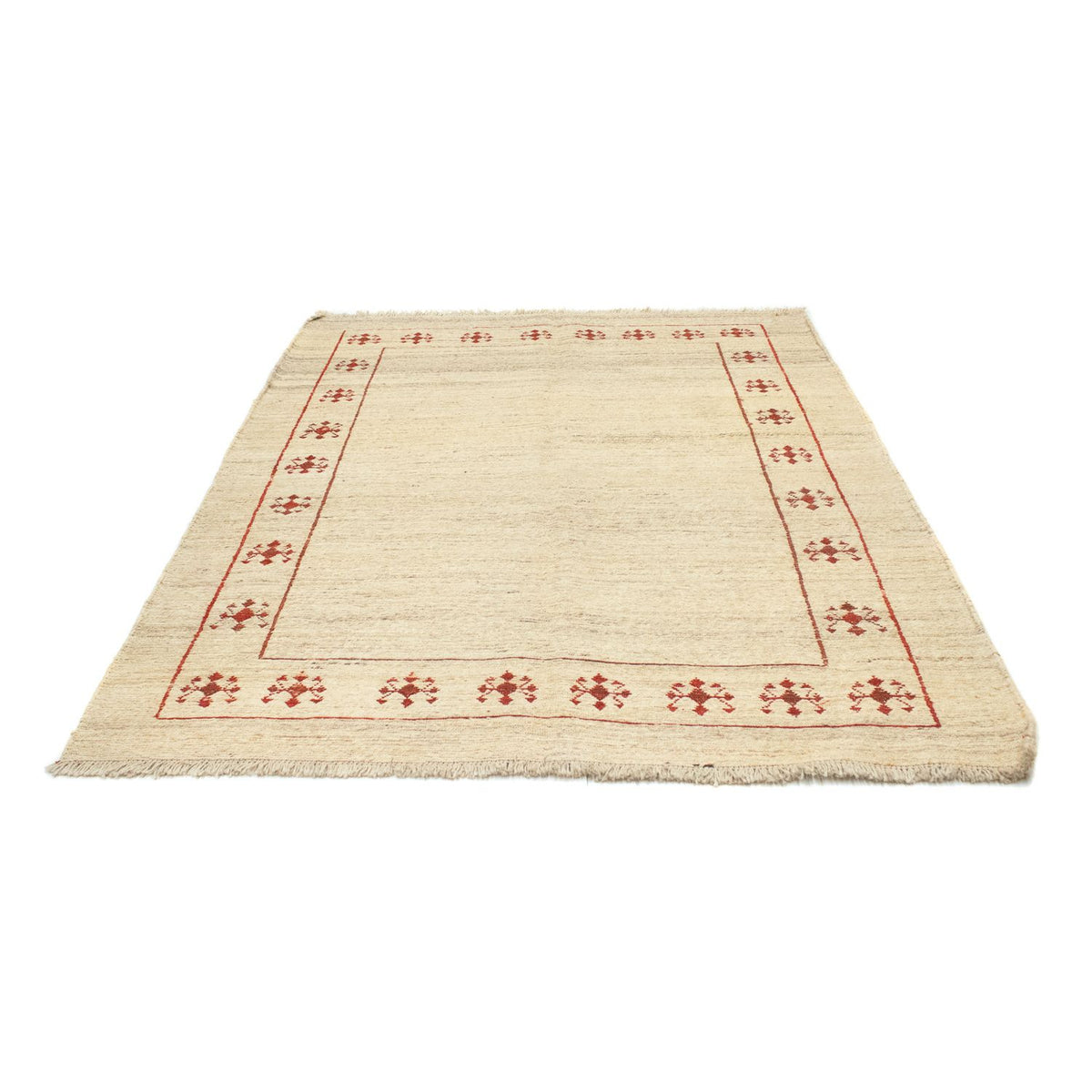 Gabbeh-tæppe - Persisk - 210 x 150 cm - beige