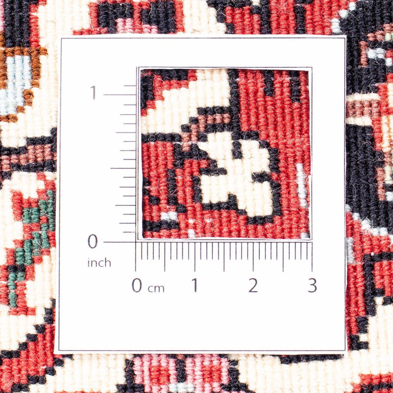 Persisk tæppe - Bijar - 312 x 256 cm - lysrød