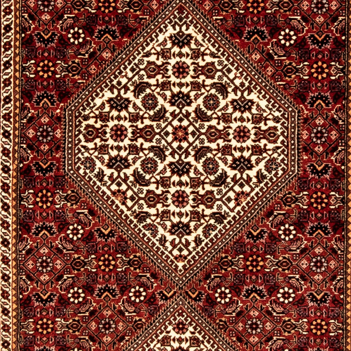 Løber Persisk tæppe - Bijar - 304 x 81 cm - flerfarvet