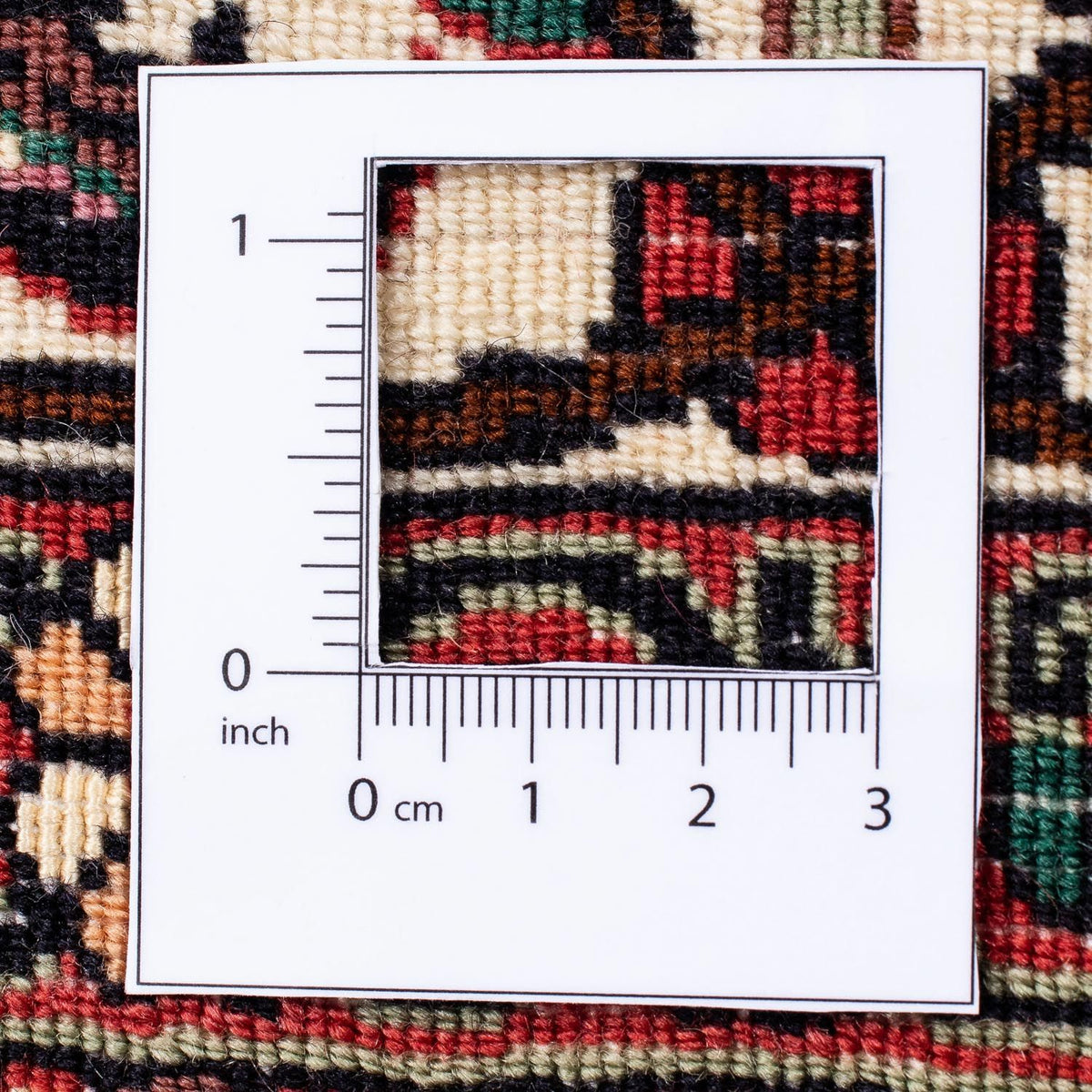 Persisk tæppe - Bijar - 236 x 172 cm - mørkerød