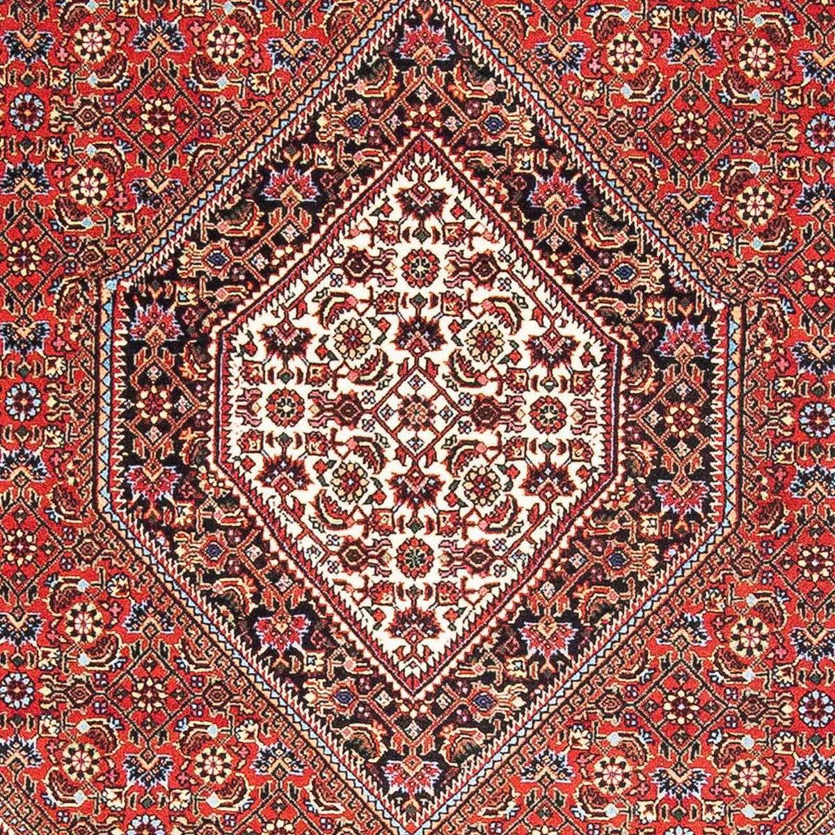 Persisk tæppe - Bijar - 174 x 112 cm - lysrød