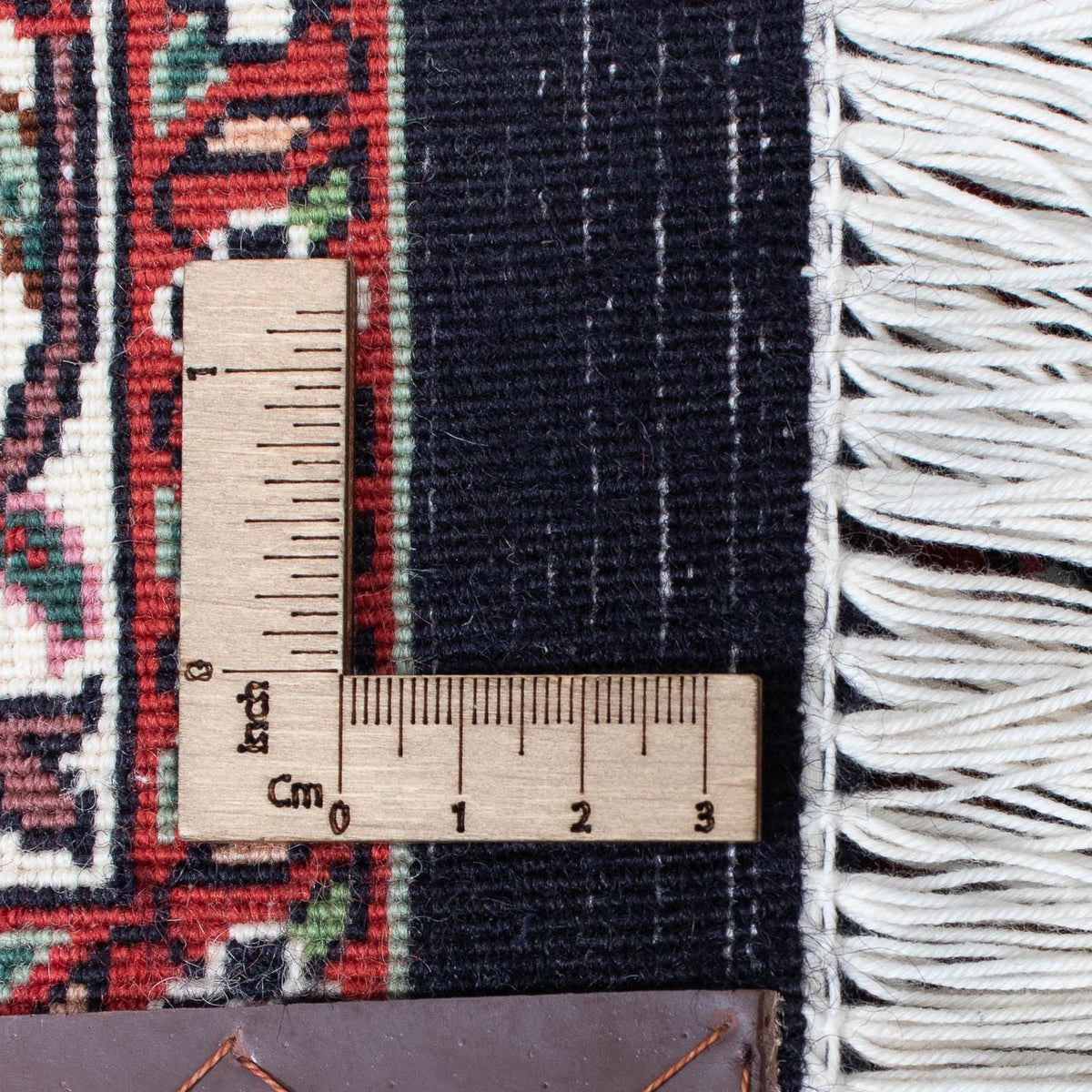 Løber Persisk tæppe - Bijar - 404 x 88 cm - lysrød