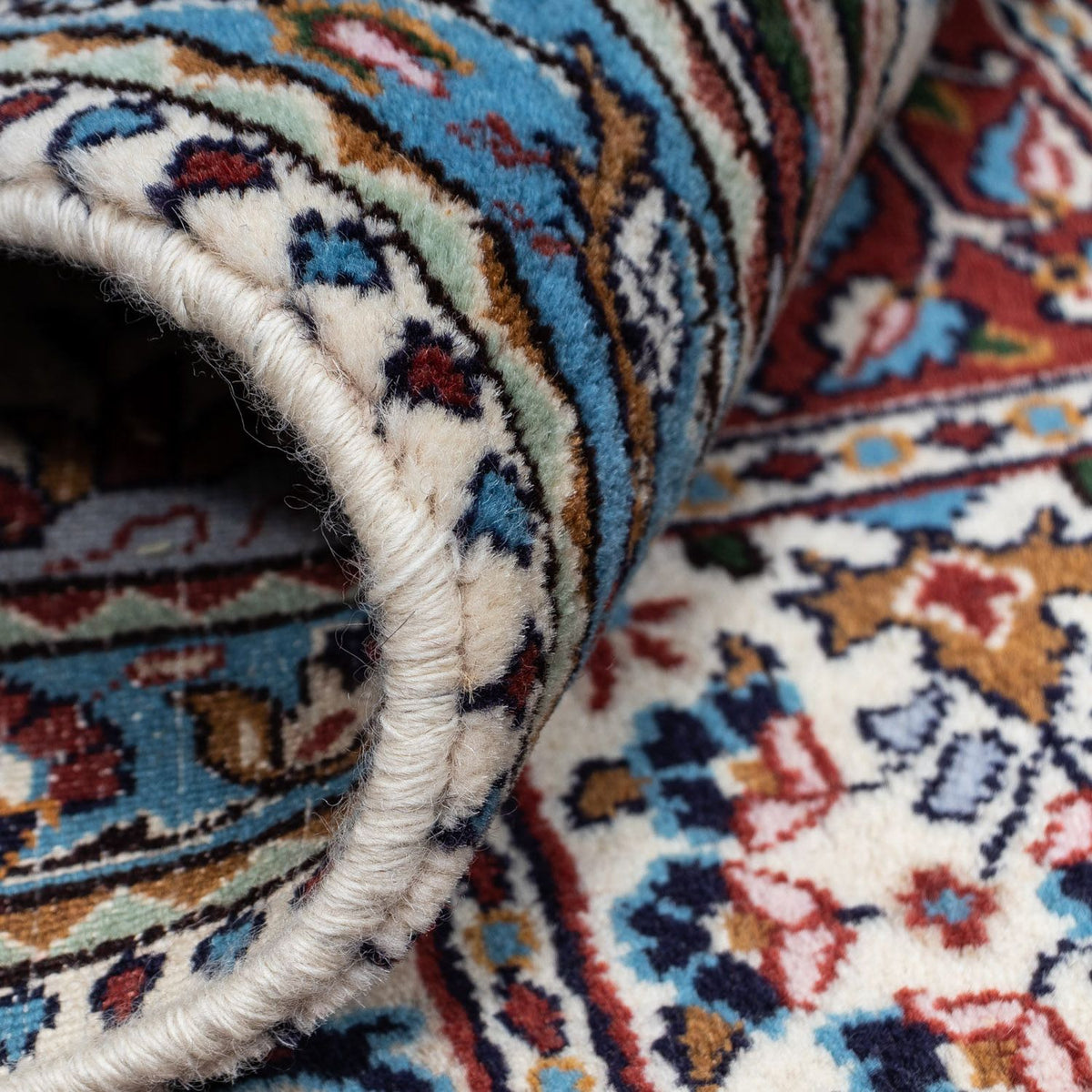 Persisk tæppe - Classic - 358 x 256 cm - lyseblå