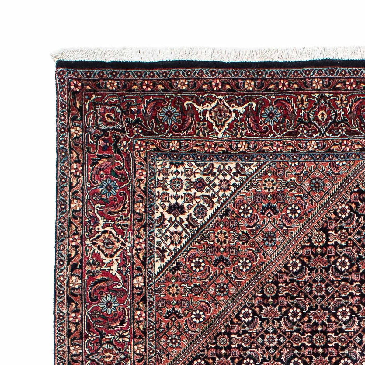 Persisk tæppe - Bijar - 211 x 130 cm - mørkeblå