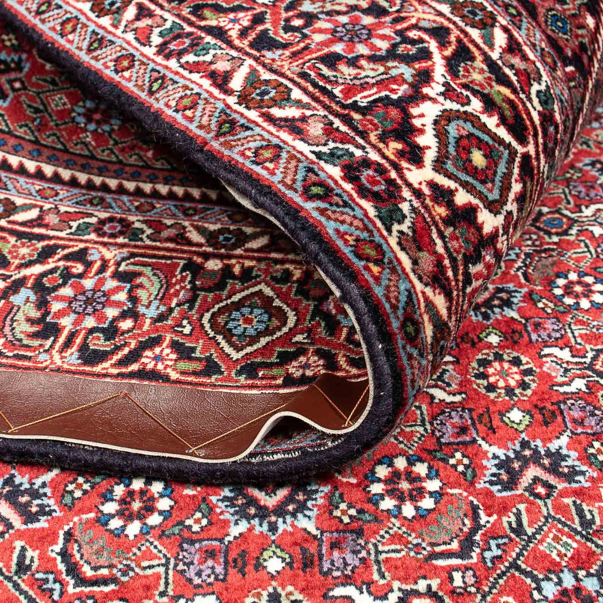 Persisk tæppe - Bijar - 212 x 133 cm - mørkeblå