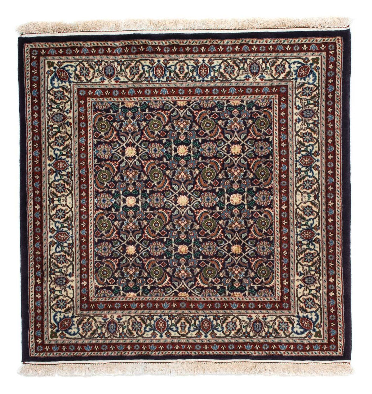 Persisk tæppe - Classic firkantet  - 104 x 101 cm - mørkeblå