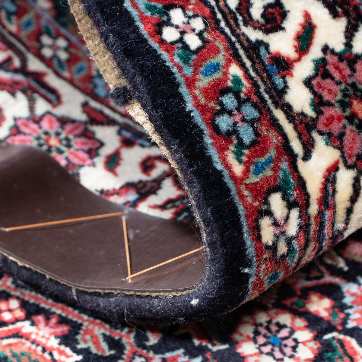 Løber Persisk tæppe - Bijar - 194 x 72 cm - mørkeblå