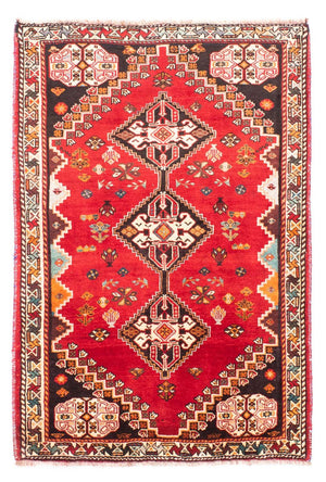 Persisk tæppe - Nomadisk - 167 x 115 cm - mørkerød