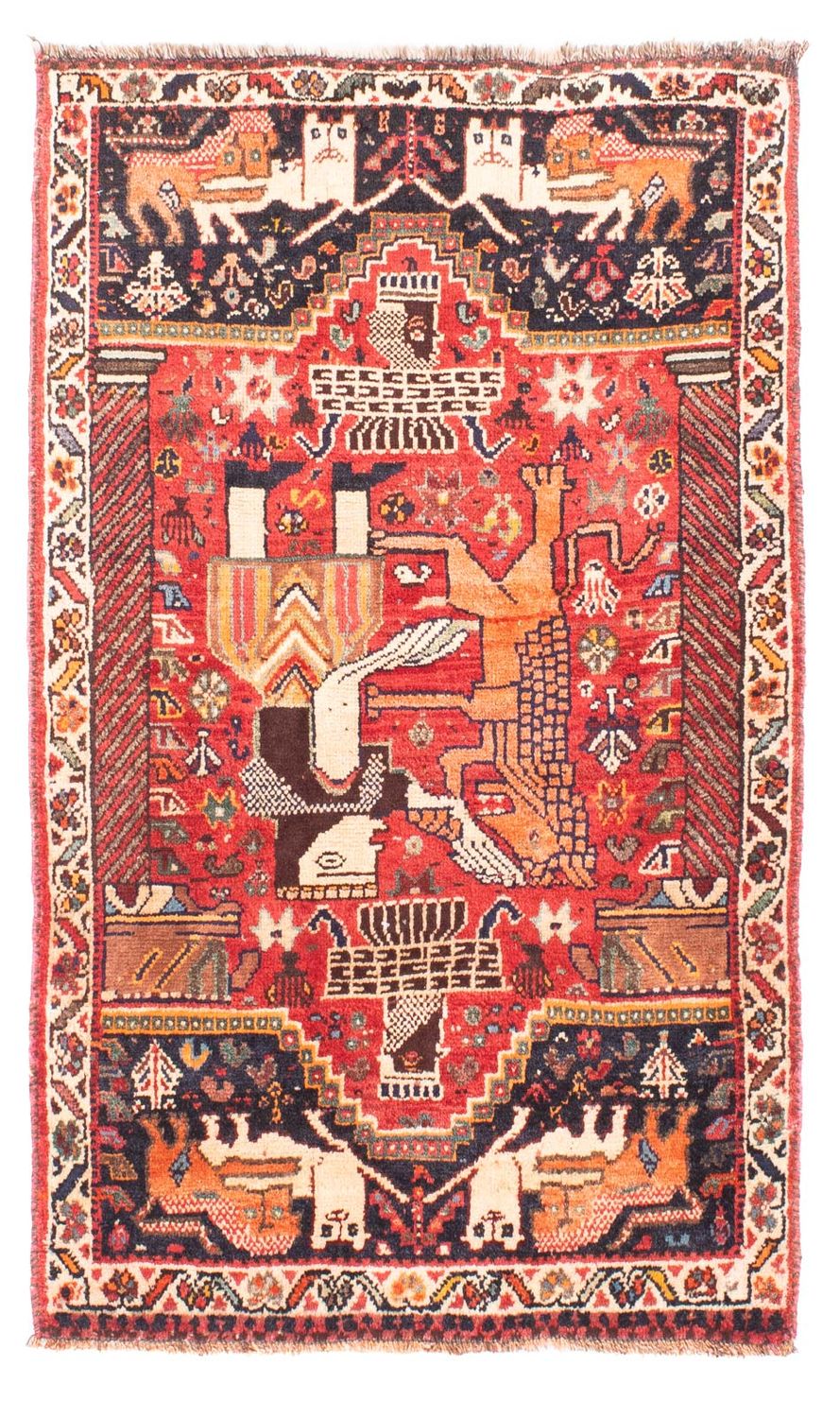 Persisk tæppe - Nomadisk - 137 x 83 cm - rød