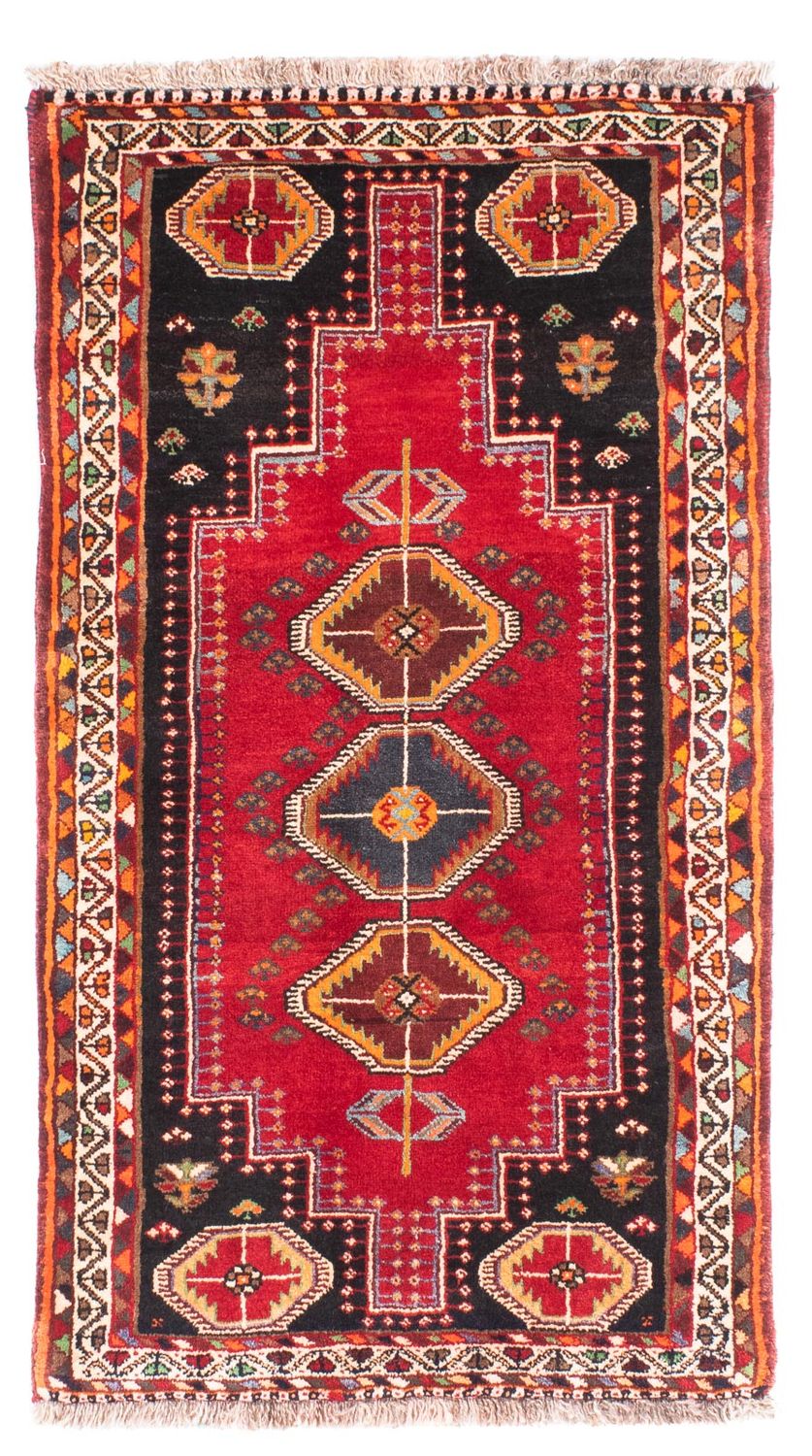 Persisk tæppe - Nomadisk - 160 x 81 cm - mørkerød