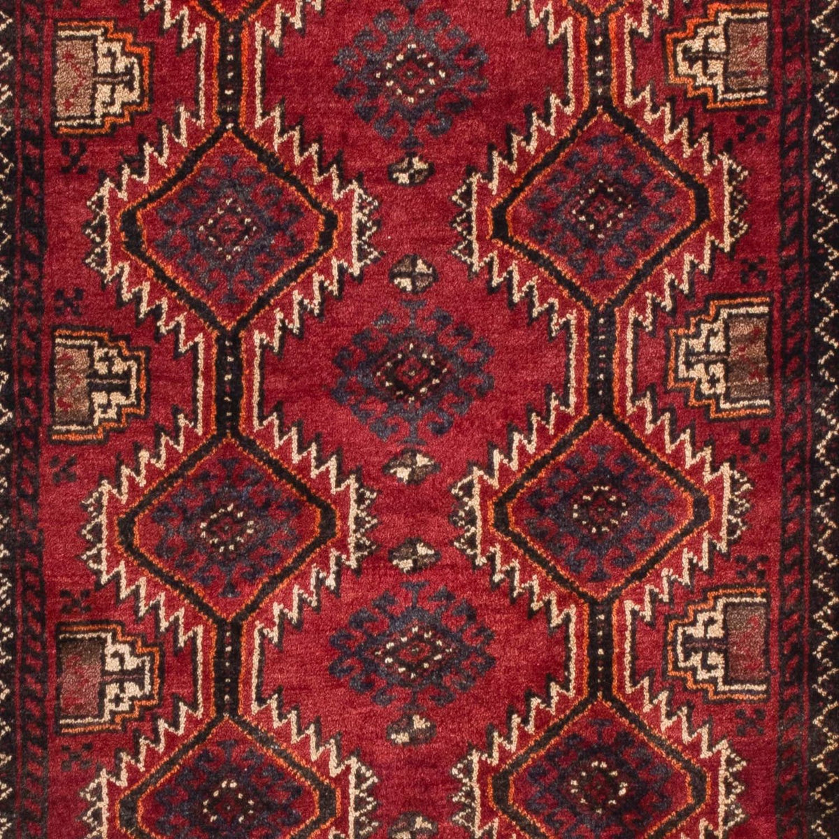 Løber Baluch-tæppe - 164 x 80 cm - mørkerød