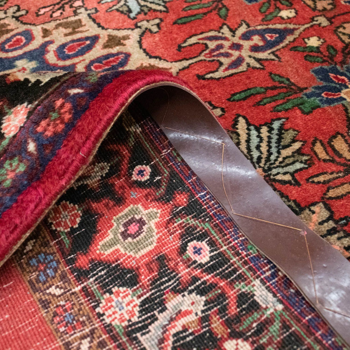 Persisk tæppe - Bijar - 223 x 132 cm - lysrød