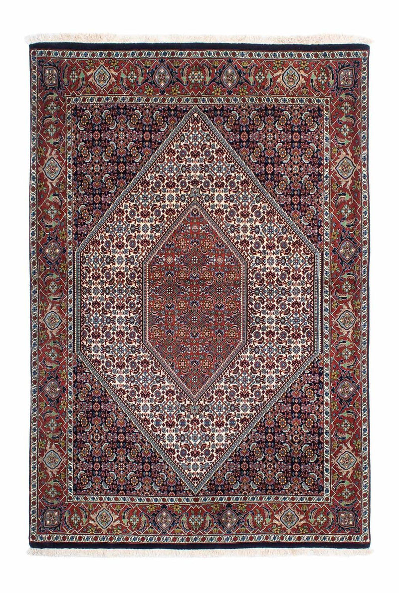 Persisk tæppe - Bijar - 199 x 135 cm - mørkeblå