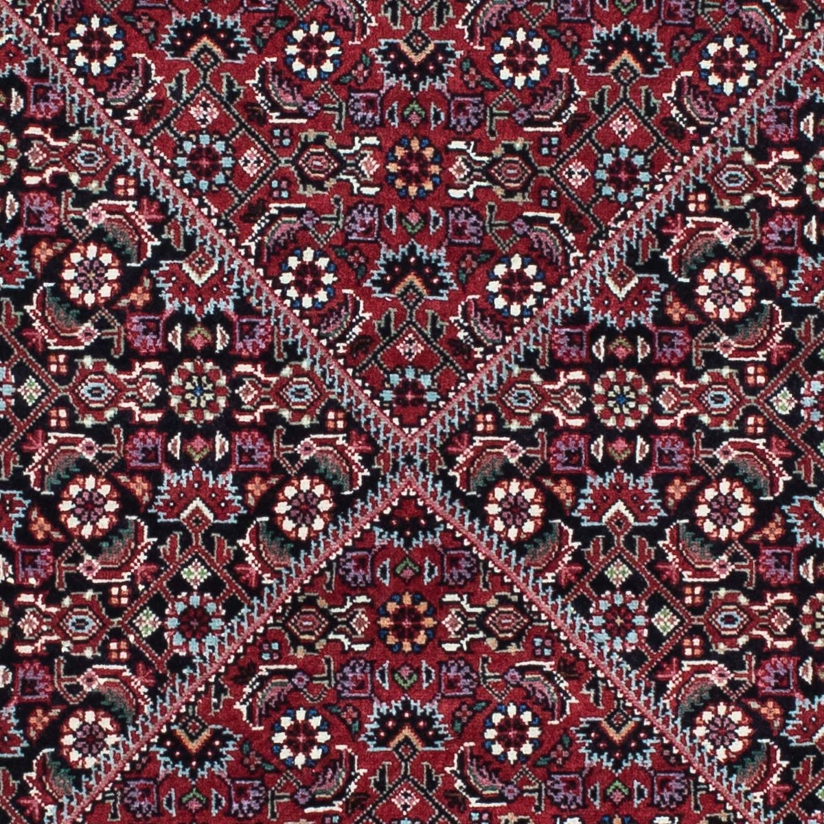 Løber Persisk tæppe - Bijar - 208 x 75 cm - mørkeblå