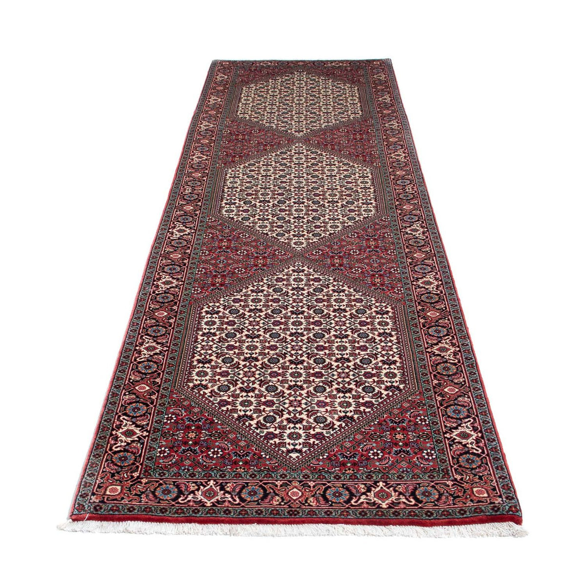 Løber Persisk tæppe - Bijar - 305 x 84 cm - beige